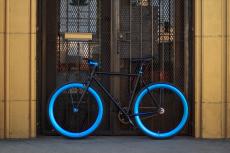 AeroFix Cycles Edge Matte Black with Anodized 50mm Deep Dish Fixie Bikes 